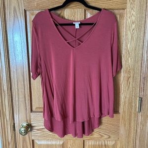 Mossimo crisscross shirt